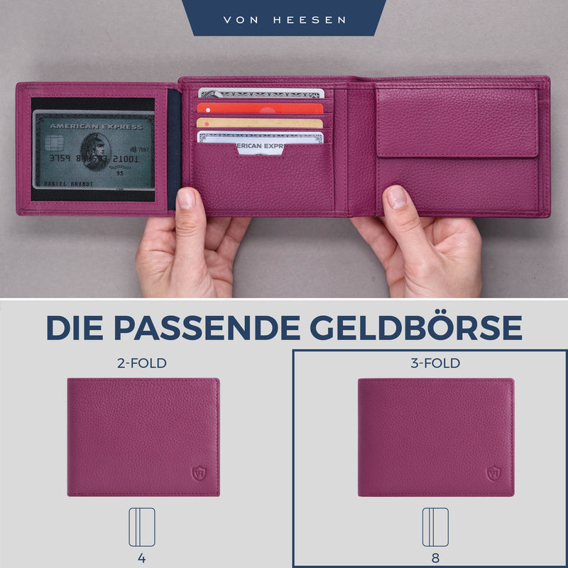 Geldbörse mit RFID-Schutz und 13 Kartenfächer
