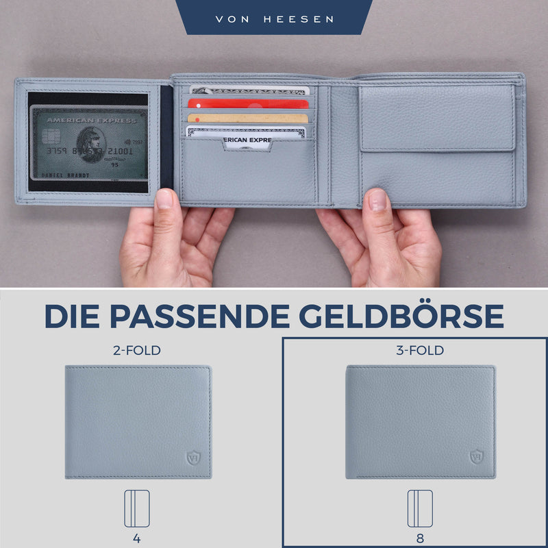 Geldbörse mit RFID-Schutz und 13 Kartenfächer