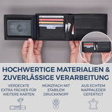 Geldbörse mit RFID-Schutz und 13 Kartenfächer