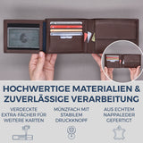 Geldbörse mit RFID-Schutz und 13 Kartenfächer