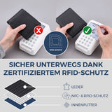 Geldbörse mit RFID-Schutz und 13 Kartenfächer