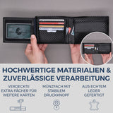Geldbörse mit RFID-Schutz und 13 Kartenfächer