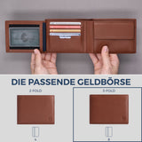 Geldbörse mit RFID-Schutz und 13 Kartenfächer