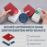 Geldbörse mit RFID-Schutz und 13 Kartenfächer