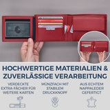 Geldbörse mit RFID-Schutz und 13 Kartenfächer