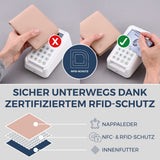Geldbörse mit RFID-Schutz und 13 Kartenfächer