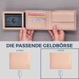 Geldbörse mit RFID-Schutz und 13 Kartenfächer