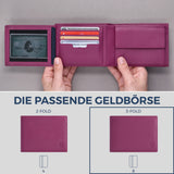 Geldbörse mit RFID-Schutz und 13 Kartenfächer