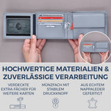 Geldbörse mit RFID-Schutz und 13 Kartenfächer