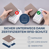 Geldbörse mit RFID-Schutz und 13 Kartenfächer