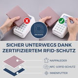 Geldbörse mit RFID-Schutz und 13 Kartenfächer