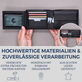 Geldbörse mit RFID-Schutz und 13 Kartenfächer