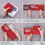 Geldbörse mit RFID-Schutz und 13 Kartenfächer