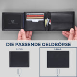 Geldbörse mit RFID-Schutz und 13 Kartenfächer