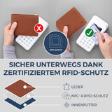 Geldbörse mit RFID-Schutz und 13 Kartenfächer