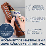Geldbörse mit RFID-Schutz und 13 Kartenfächer