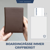 Reisepasshülle mit RFID-Schutz und 6 Kartenfächer