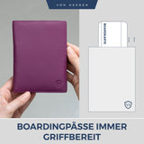 Reisepasshülle mit RFID-Schutz und 6 Kartenfächer