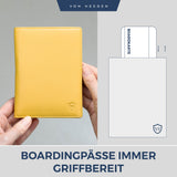 Reisepasshülle mit RFID-Schutz und 6 Kartenfächer