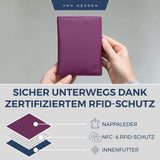 Reisepasshülle mit RFID-Schutz und 6 Kartenfächer