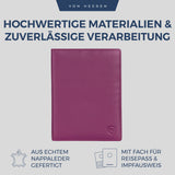 Reisepasshülle mit RFID-Schutz und 6 Kartenfächer