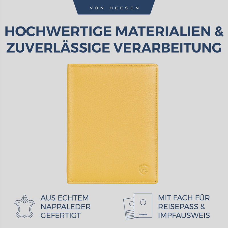 Reisepasshülle mit RFID-Schutz und 6 Kartenfächer