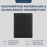 Reisepasshülle mit RFID-Schutz und 6 Kartenfächer