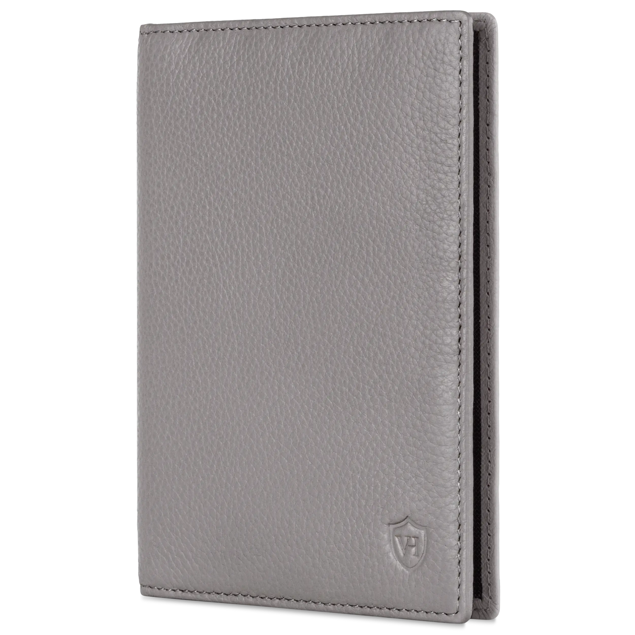 Reisepasshülle mit RFID-Schutz & 4 Kartenfächer (Genarbt)