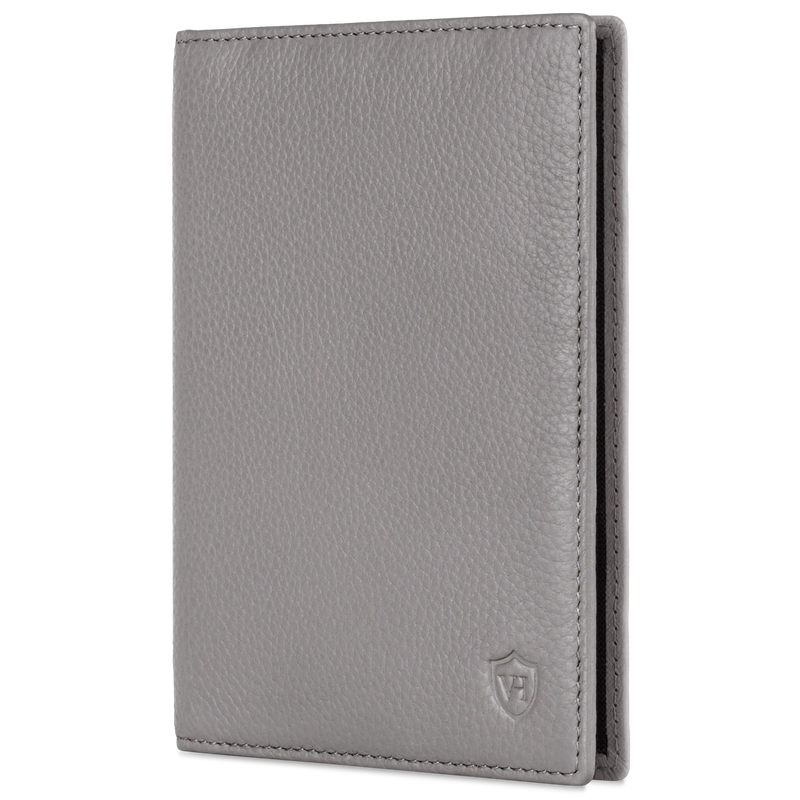 Reisepasshülle mit RFID-Schutz & 4 Kartenfächer (Genarbt)