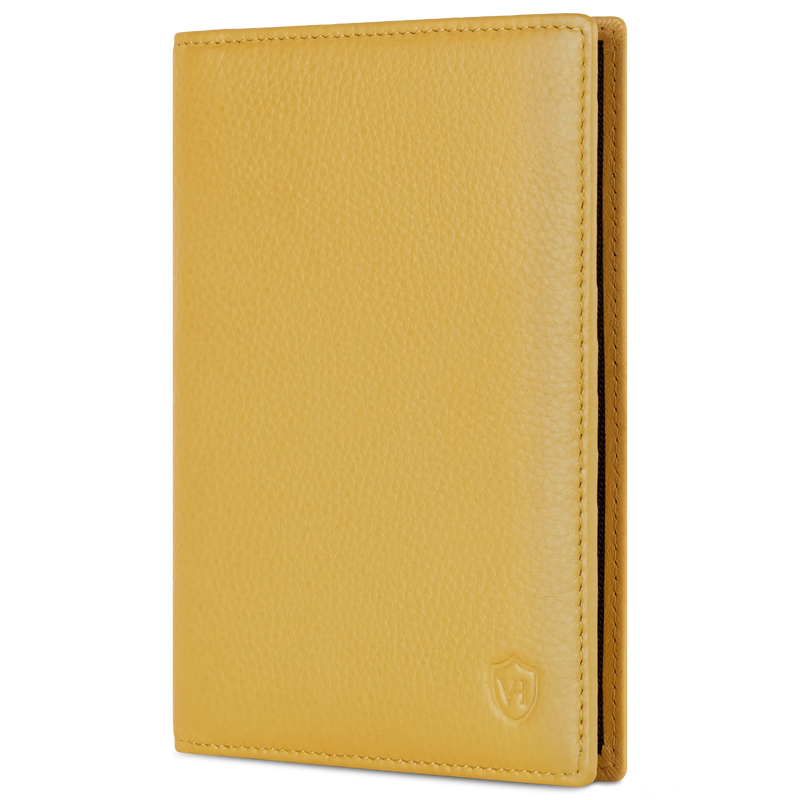 Reisepasshülle mit RFID-Schutz & 4 Kartenfächer (Genarbt)