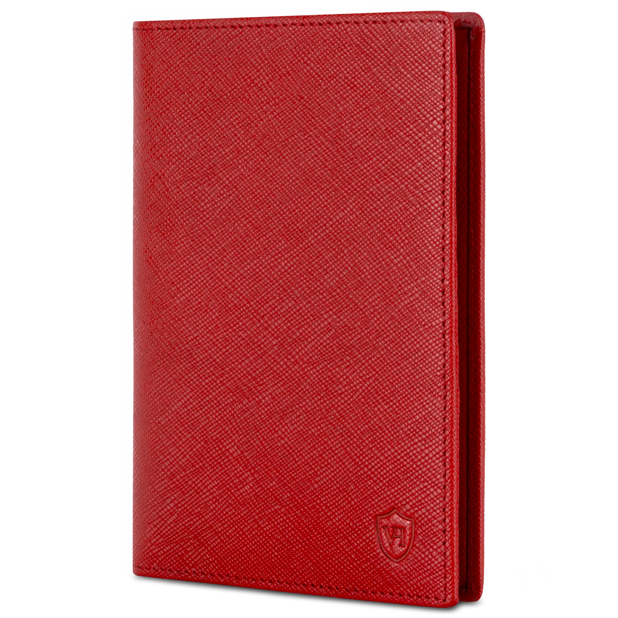 Reisepasshülle mit RFID-Schutz & 4 Kartenfächer (Saffiano)