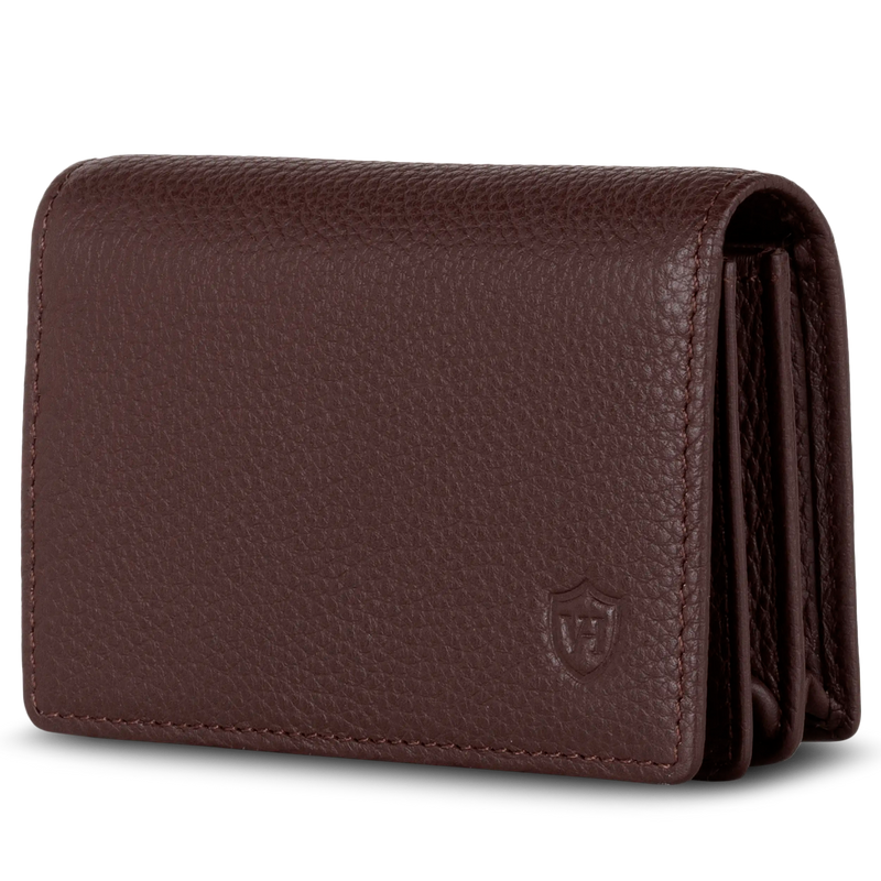 Visitenkartenetui mit RFID-Schutz & 4 Kartenfächer (Genarbt)