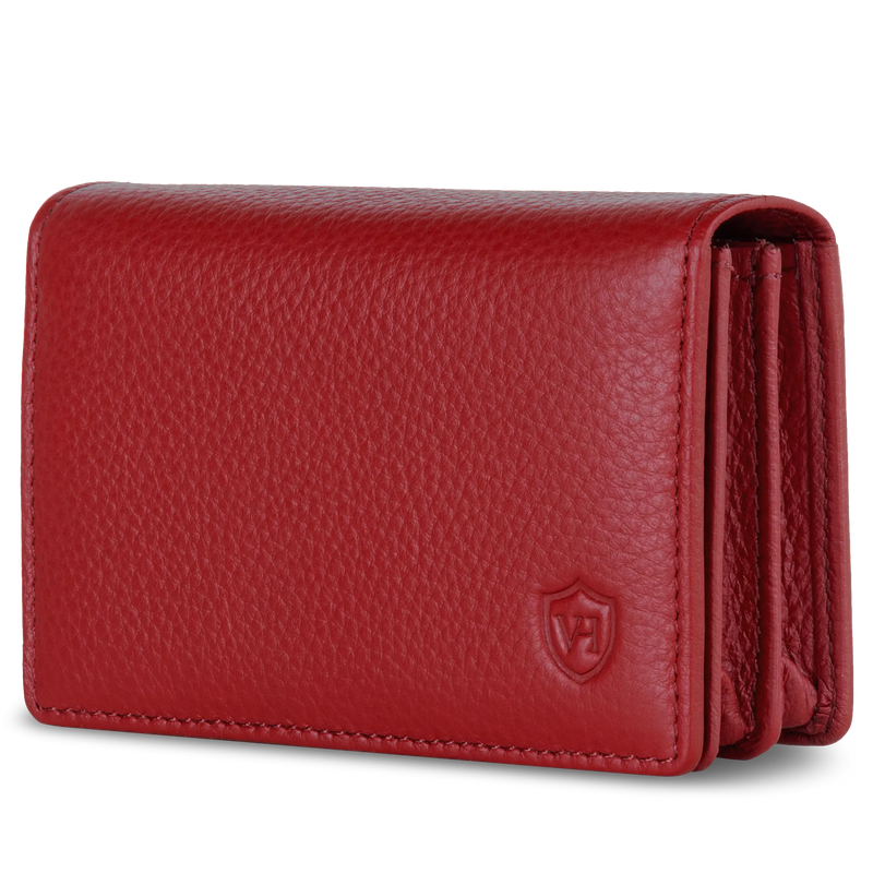 Visitenkartenetui mit RFID-Schutz & 4 Kartenfächer (Genarbt)