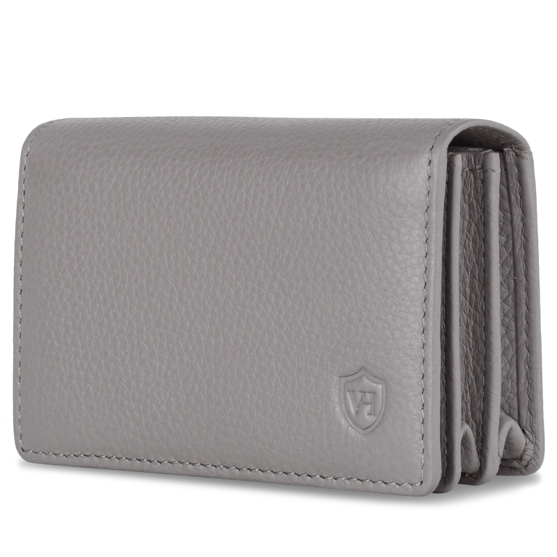 Visitenkartenetui mit RFID-Schutz & 4 Kartenfächer (Genarbt)