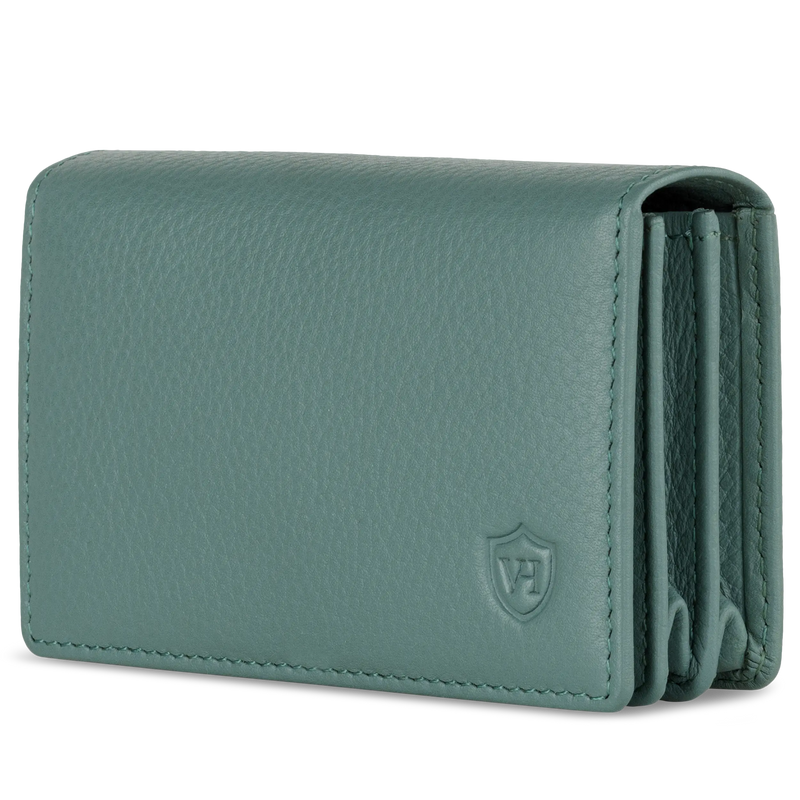 Visitenkartenetui mit RFID-Schutz & 4 Kartenfächer (Genarbt)