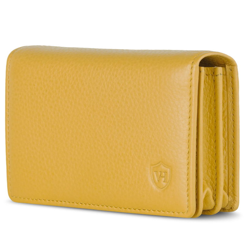 Visitenkartenetui mit RFID-Schutz & 4 Kartenfächer (Genarbt)