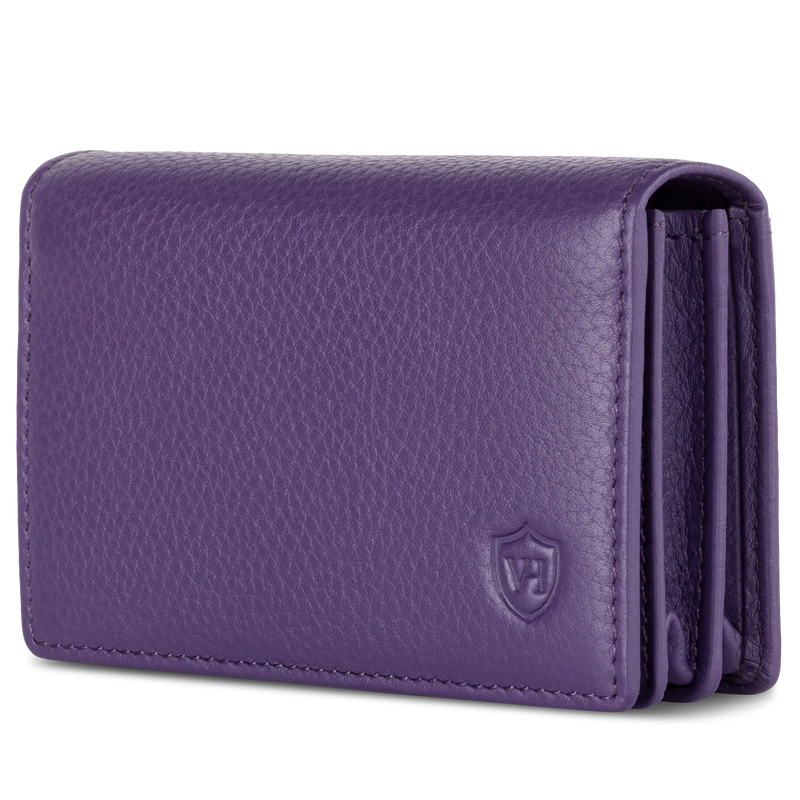 Visitenkartenetui mit RFID-Schutz & 4 Kartenfächer (Genarbt)