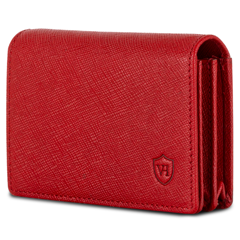 Visitenkartenetui mit RFID-Schutz & 4 Kartenfächer (Saffiano)