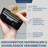 Kartenetui mit RFID-Schutz und 9 Kartenfächer