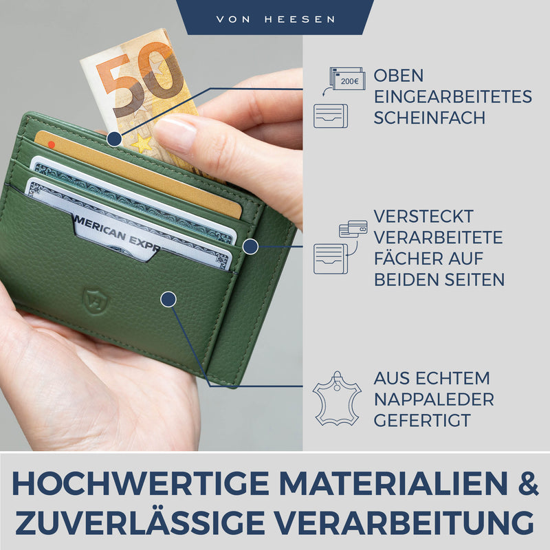 Kartenetui mit RFID-Schutz und 9 Kartenfächer