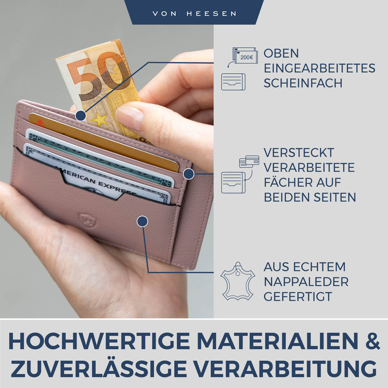 Kartenetui mit RFID-Schutz und 9 Kartenfächer
