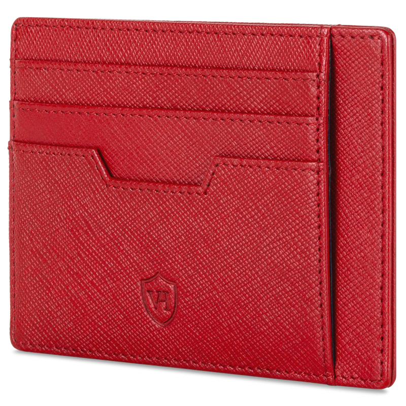 Kartenetui mit RFID-Schutz & 8 Kartenfächer (Saffiano)