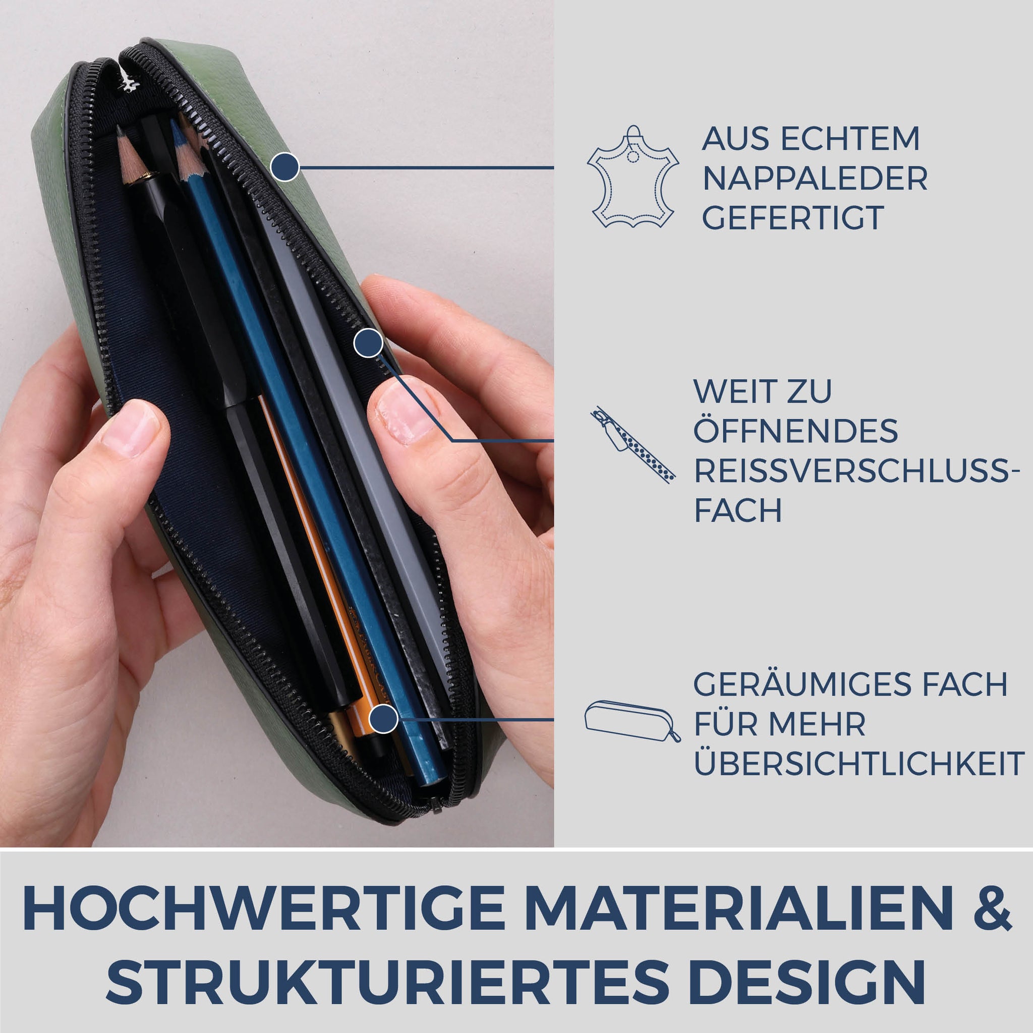 Federmäppchen Stifteetui (Genarbt)