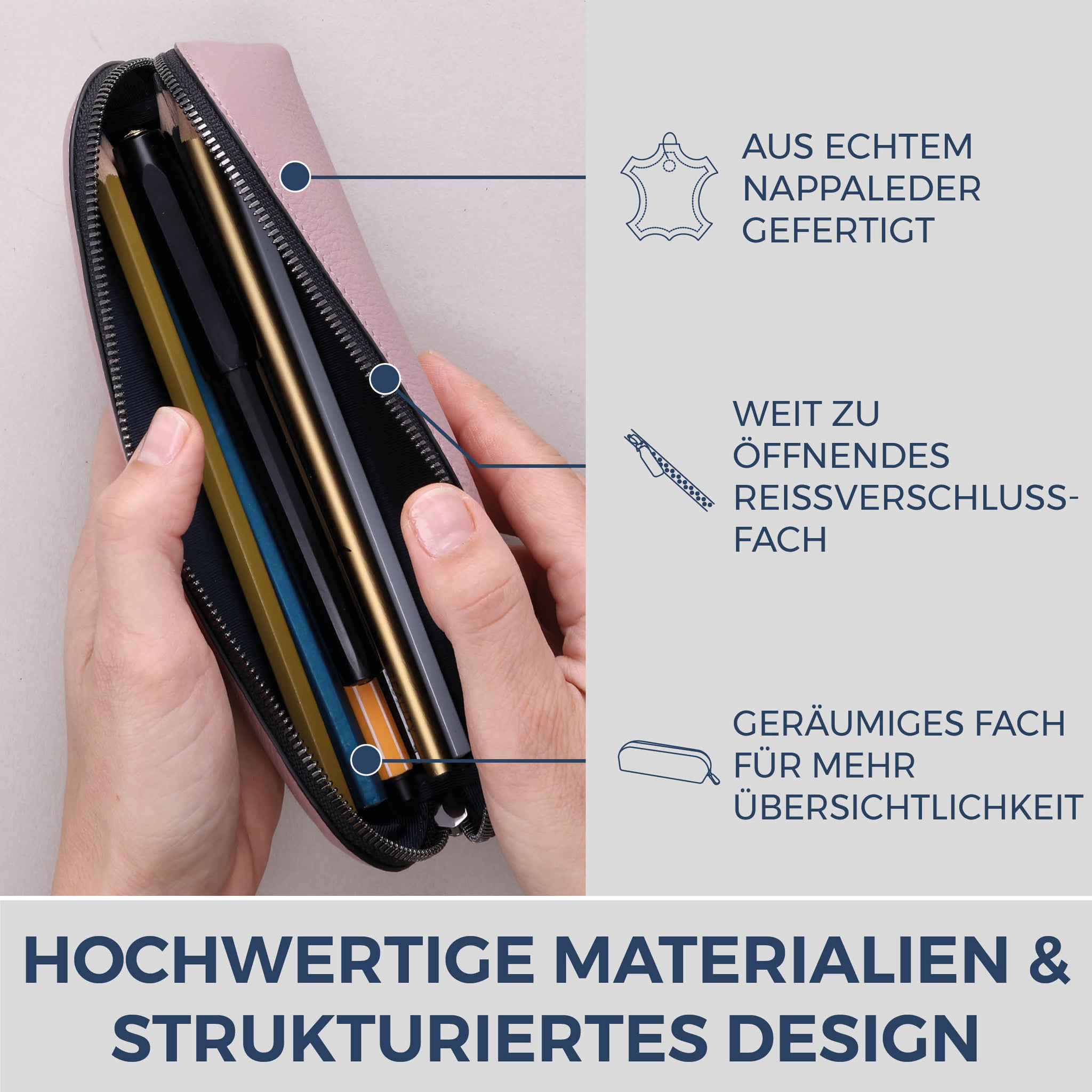 Federmäppchen Stifteetui (Genarbt)