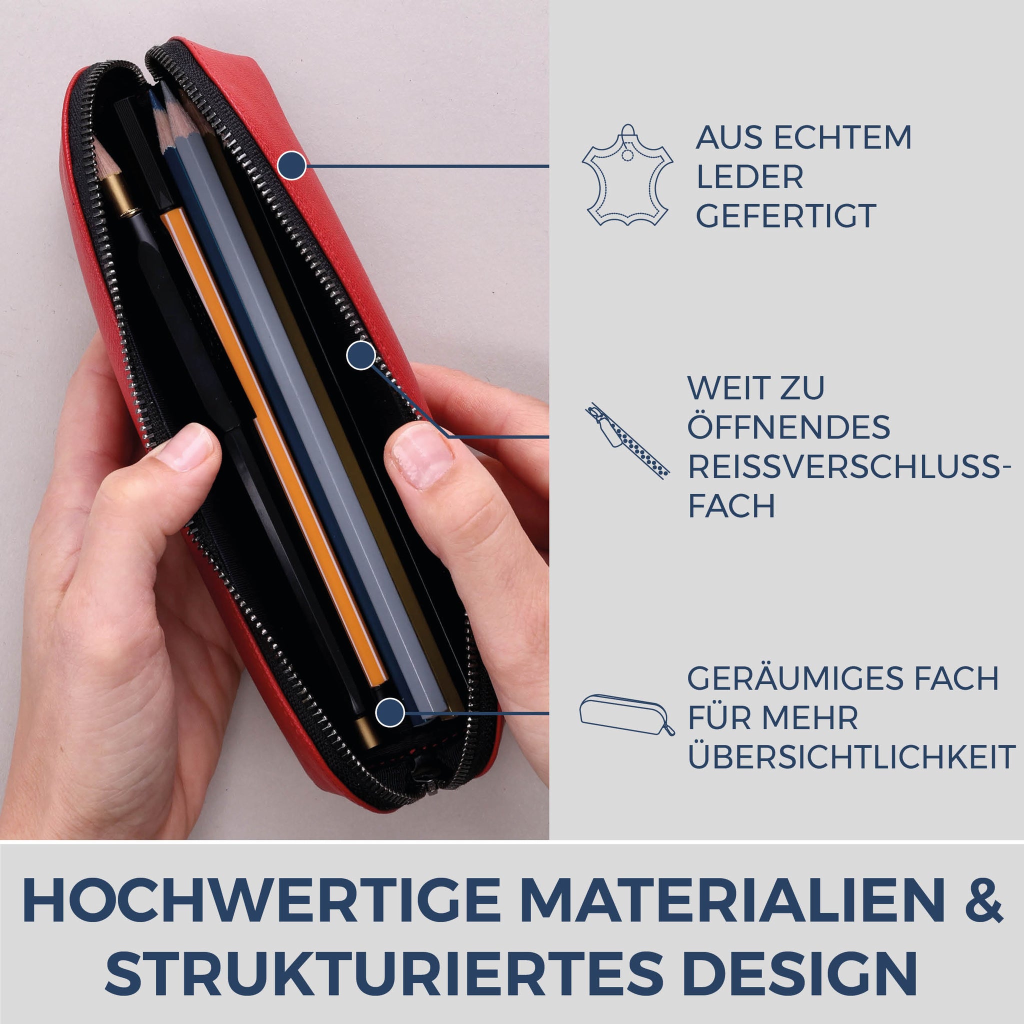 Federmäppchen Stifteetui (Saffiano)