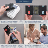 Slim Wallet mit RFID-Schutz und 6 Kartenfächer