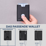 Slim Wallet mit RFID-Schutz & 6 Kartenfächer (Glatt)
