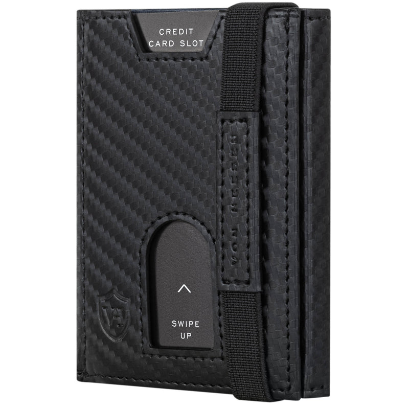Slim Wallet mit RFID-Schutz, 5 Kartenfächer und Mini-Münzfach