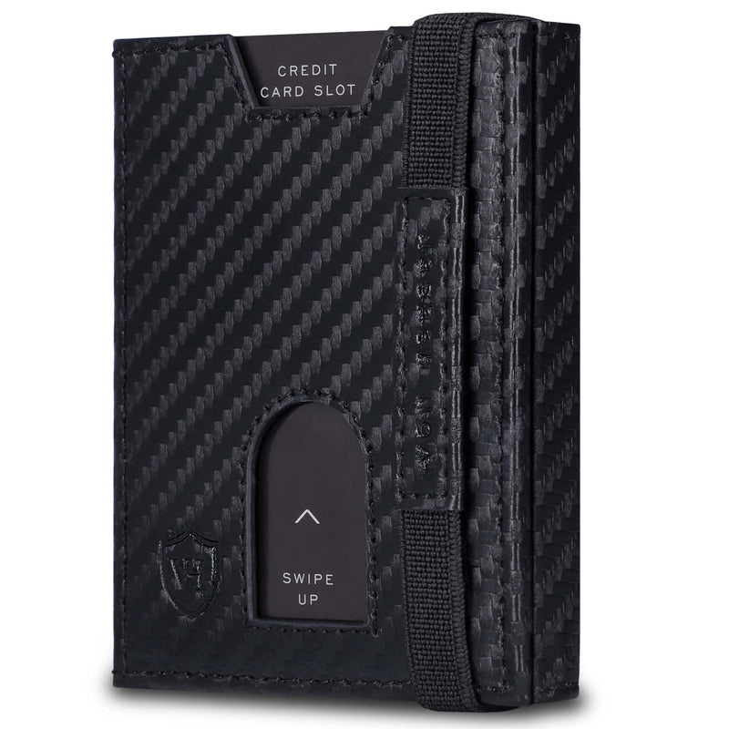 Slim Wallet mit RFID-Schutz, 5 Kartenfächer und Mini-Münzfach