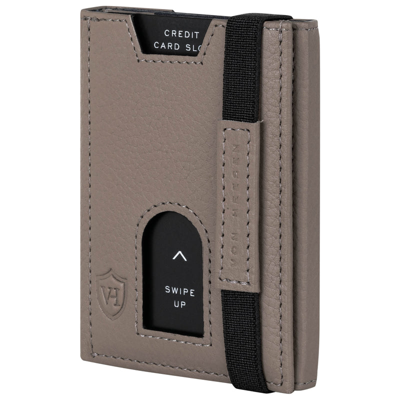 Slim Wallet mit RFID-Schutz, 5 Kartenfächer und Mini-Münzfach